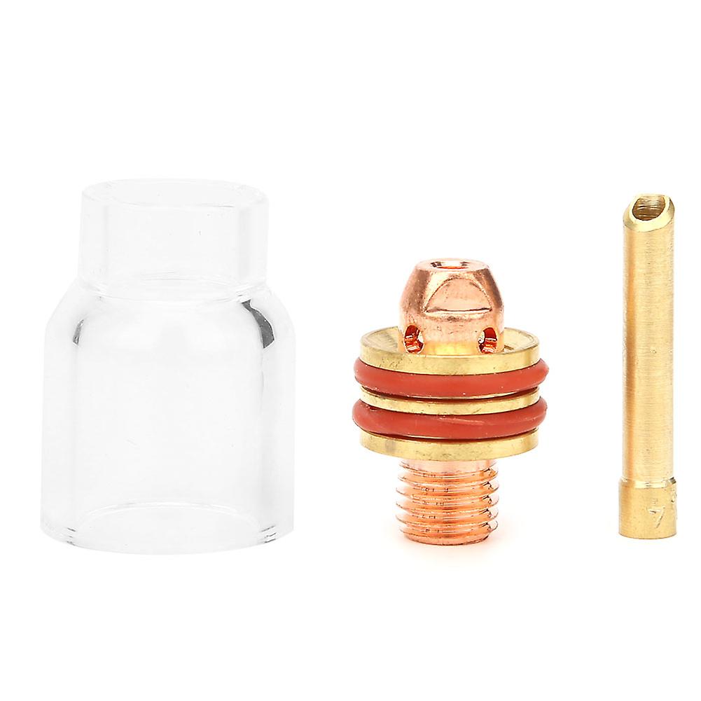 Tig-9/20 Welding Torch Gas Lens Collet Glass Cup Kit For 1/16in 3/32in 1/8in Tungsten Pin1.6mm