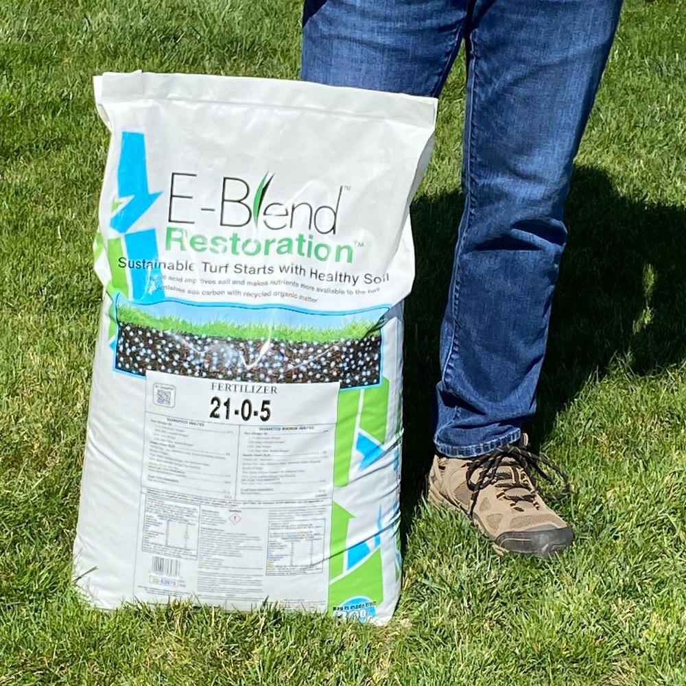 E-BLEND 40 lbs. Restoration Lawn Fertilizer 21-0-5 Covers up to 9300 sq. ft. 2254006