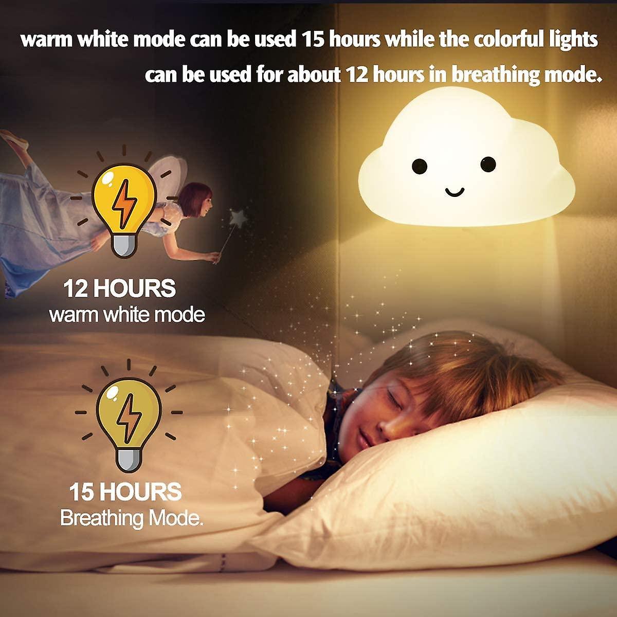 Soft Night Light For Kids， Portable Silicone Bedside Lamp， Baby Breastfeeding Lamp， Color Changing， Eye Caring， Touch And Remote Control