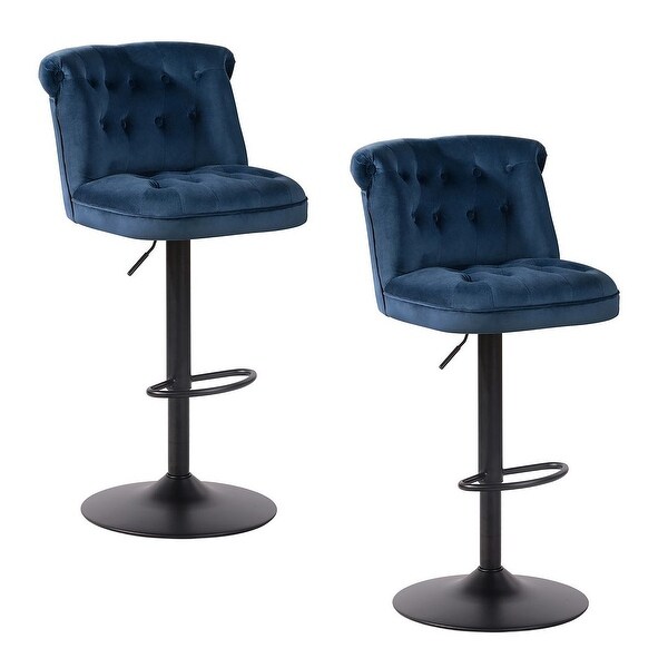 Adjustable Fabric Foam Upholstery Barstool