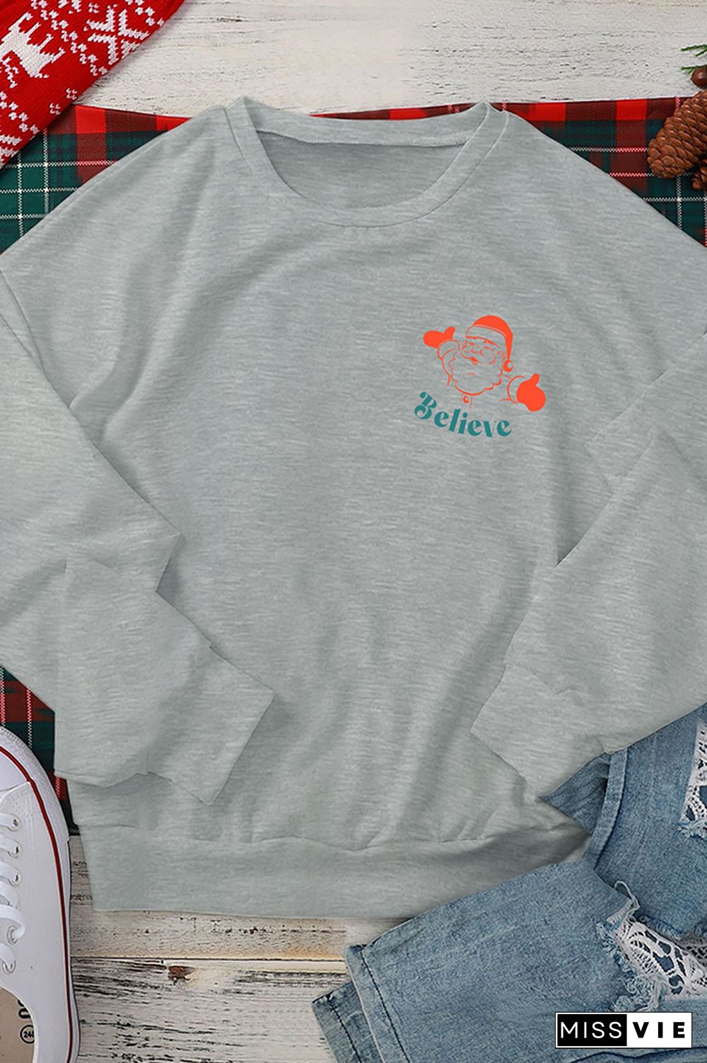 Santa Believe Sweatshirt Wholesale