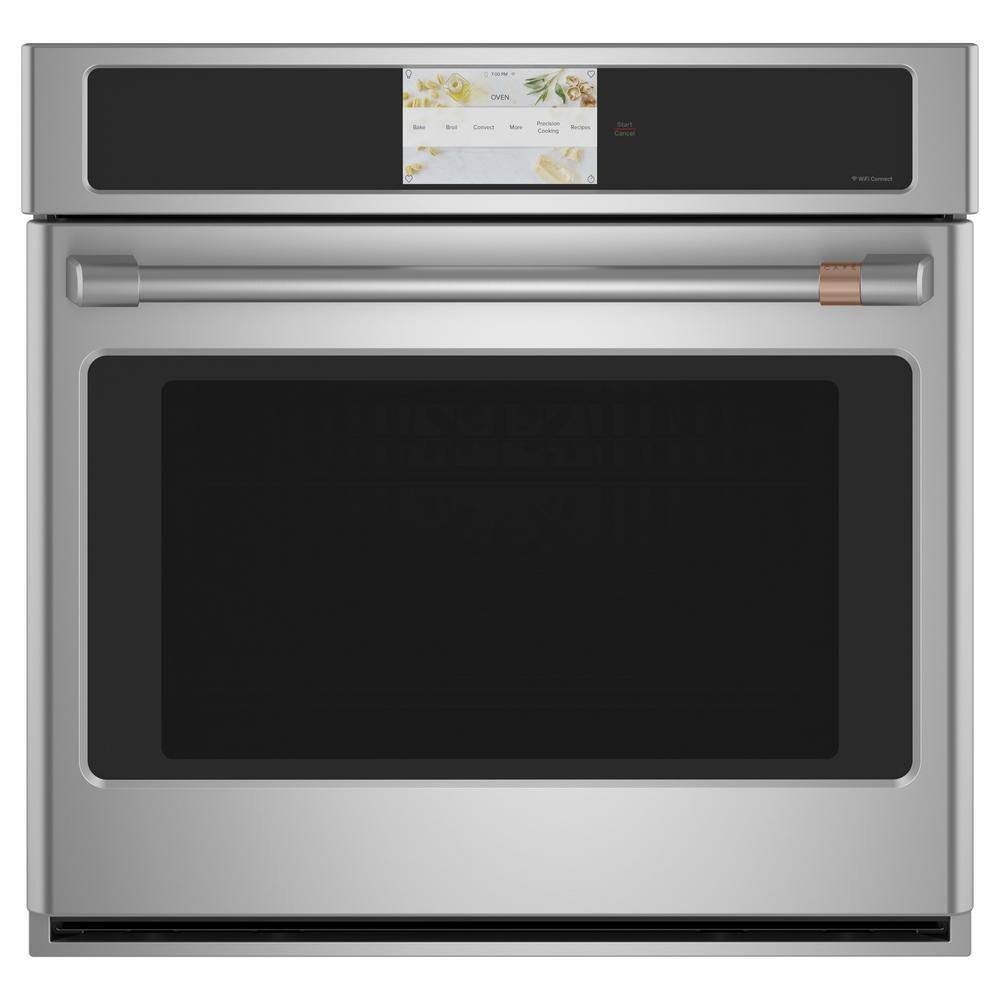 Cafe 30 in. Smart Single Electric Wall Oven in Stainless Steel with Convection Cooking CTS70DP2NS1