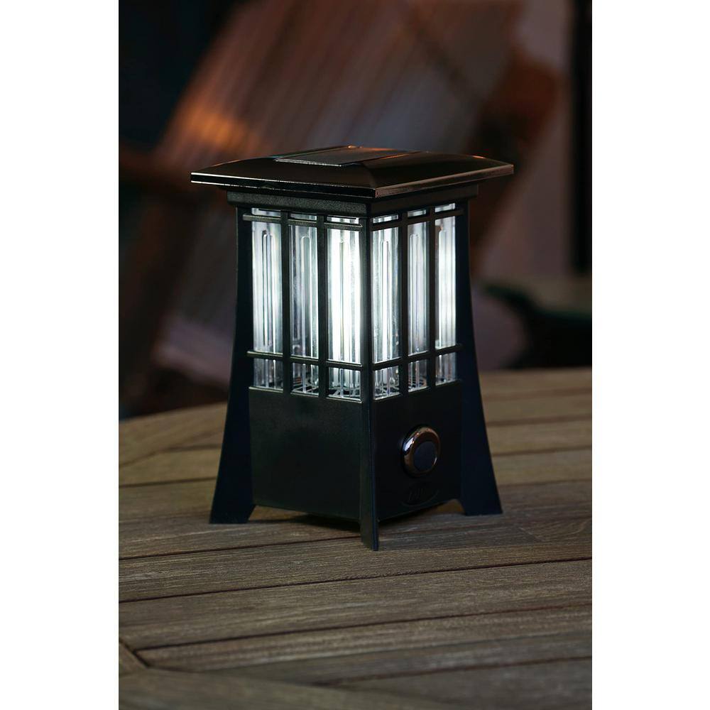 PIC Solar Patio Lantern Bug Zapper 12 Acre Coverage Led Flame Effect PIC-99188