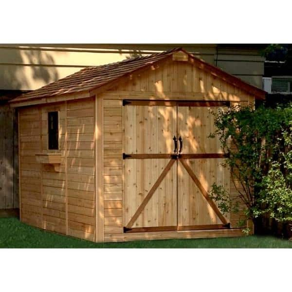 Outdoor Living Today Spacemaster 8 ft. x 12 ft. Western Red Cedar Storage Shed SM812