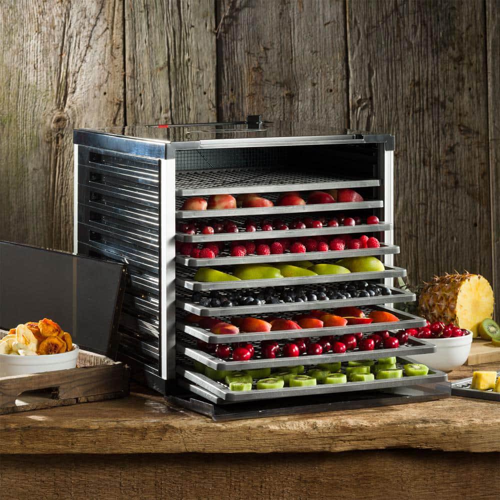 LEM Mighty Bite 10Tray Black Food Dehydrator with Temperature Control