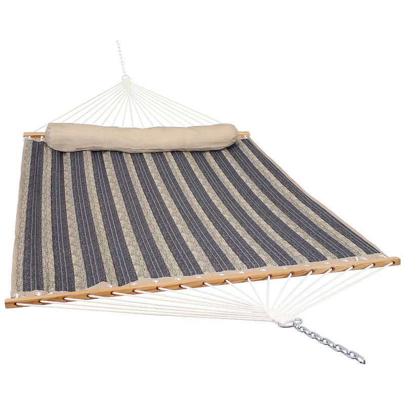 Sunnydaze Quilted Fabric Hammock With Spreader Bars