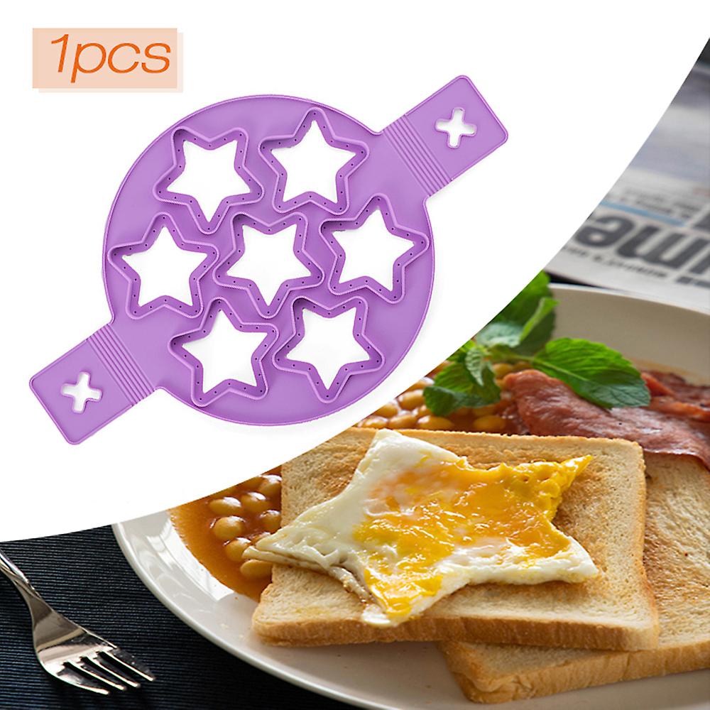 Silicone Non Stick Pancake Maker Egg Ring Cooking Tool For Frying Muffin Pancake Or Shaping Eggs， Fried Egg Mold Green