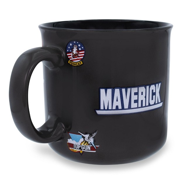 Silver Buffalo Top Gun Maverick Ceramic Camper Mug Holds 20 Ounces