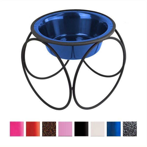 Platinum Pets Olympic Single Elevated Wide Rimmed Pet Bowl