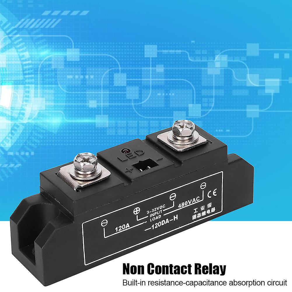 Ssr-120da H Industrial Solid State Relay Non Contact Relay Electrical Accessory