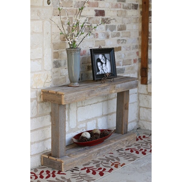 Natural Pedestal Console