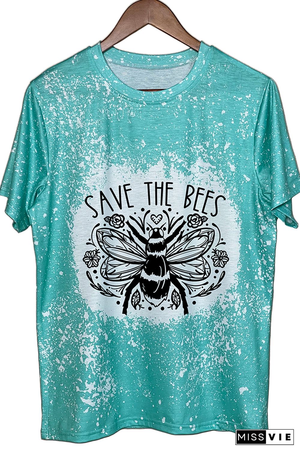 Save The Bees Floral Graphic Tee Wholesale