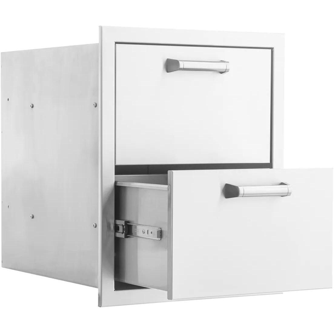 Signature 16-Inch Stainless Steel Double Access Drawer