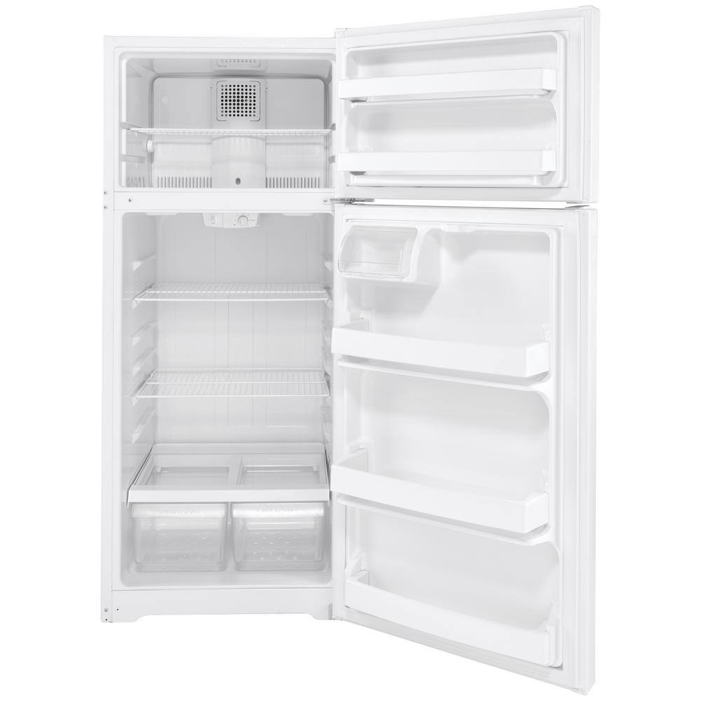 GE 17.5 cu. ft. Top Freezer Refrigerator in White ENERGY STAR GTE18DTNRWW