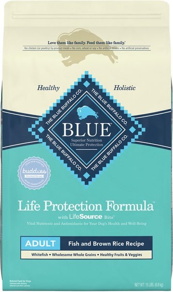 Blue Buffalo Life Protection Formula Adult Fish and Brown Rice Recipe Dry Dog Food