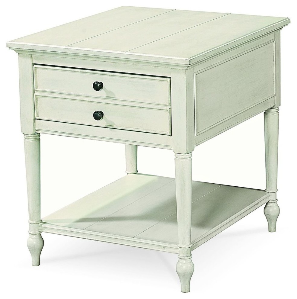 Summer Hill End Table  Cotton   Traditional   Side Tables And End Tables   by Unlimited Furniture Group  Houzz