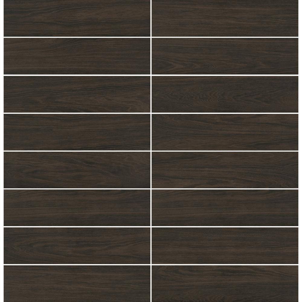 Florida Tile Home Collection Burlington Walnut 6 in. x 24 in. Porcelain Floor and Wall Tile (14 sq. ft.  case) CHDEWLN306X24