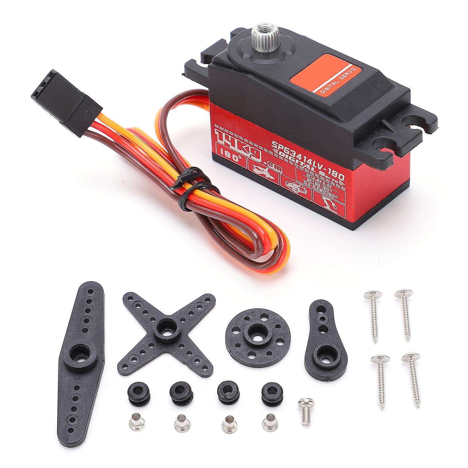 Spg3414lv 14kg Durable High Torque Metal Gear Servo For 1:10 Remote Control Drift Car