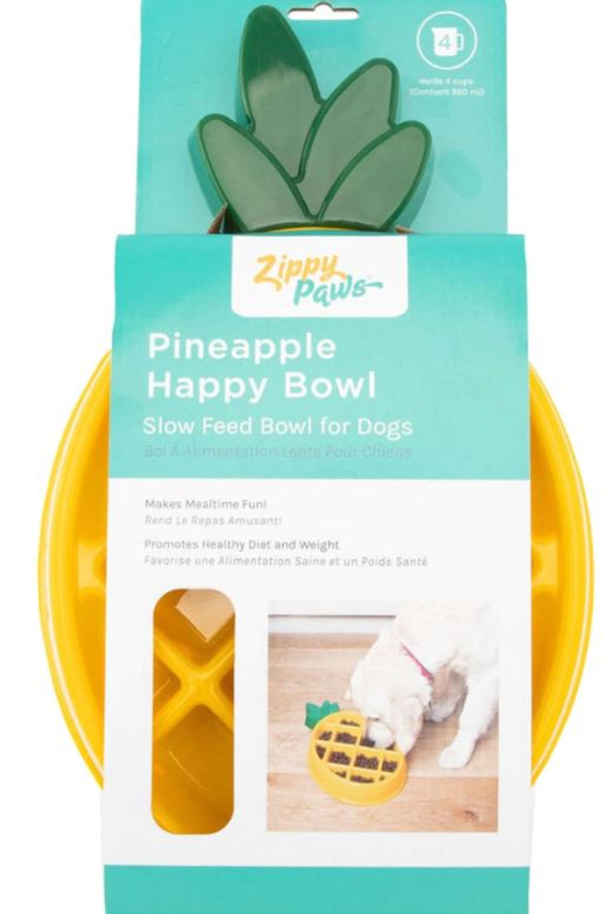 Zippy Paws Pineapple Happy Bowl Slow Feeder