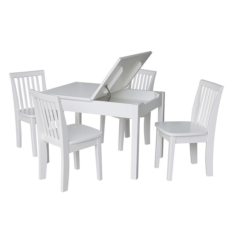 International Concepts Juvenile 5-piece Dining Table and Mission Chair Set