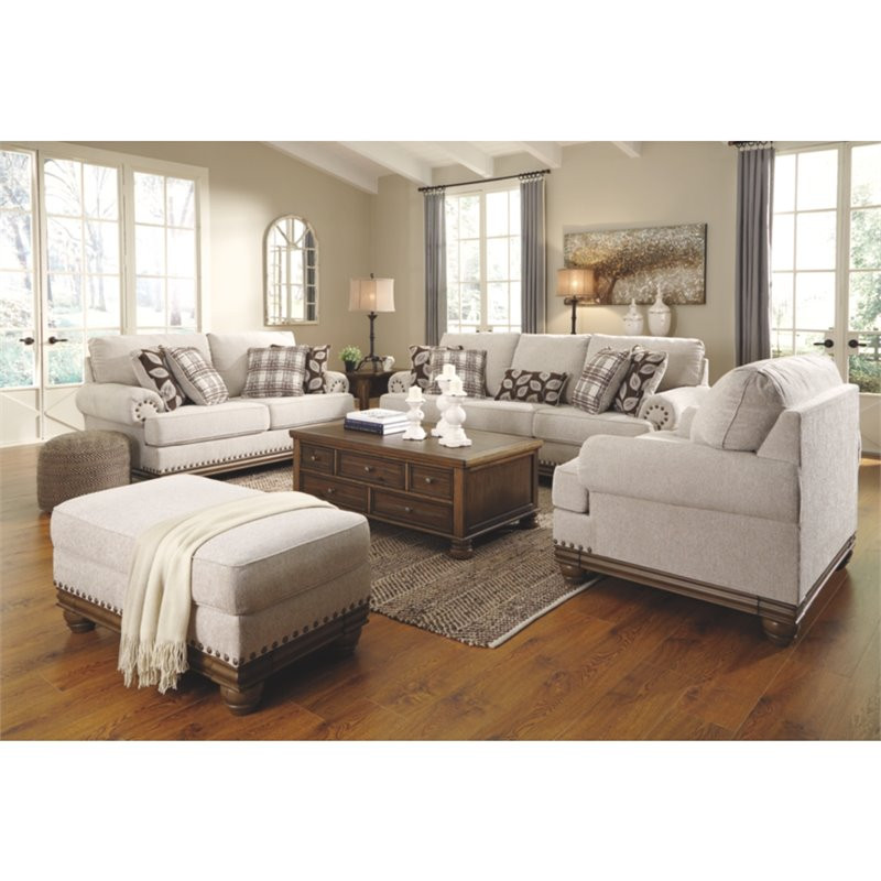 Signature Design by Ashley Harleson Loveseat in Wheat   Traditional   Loveseats   by Homesquare  Houzz