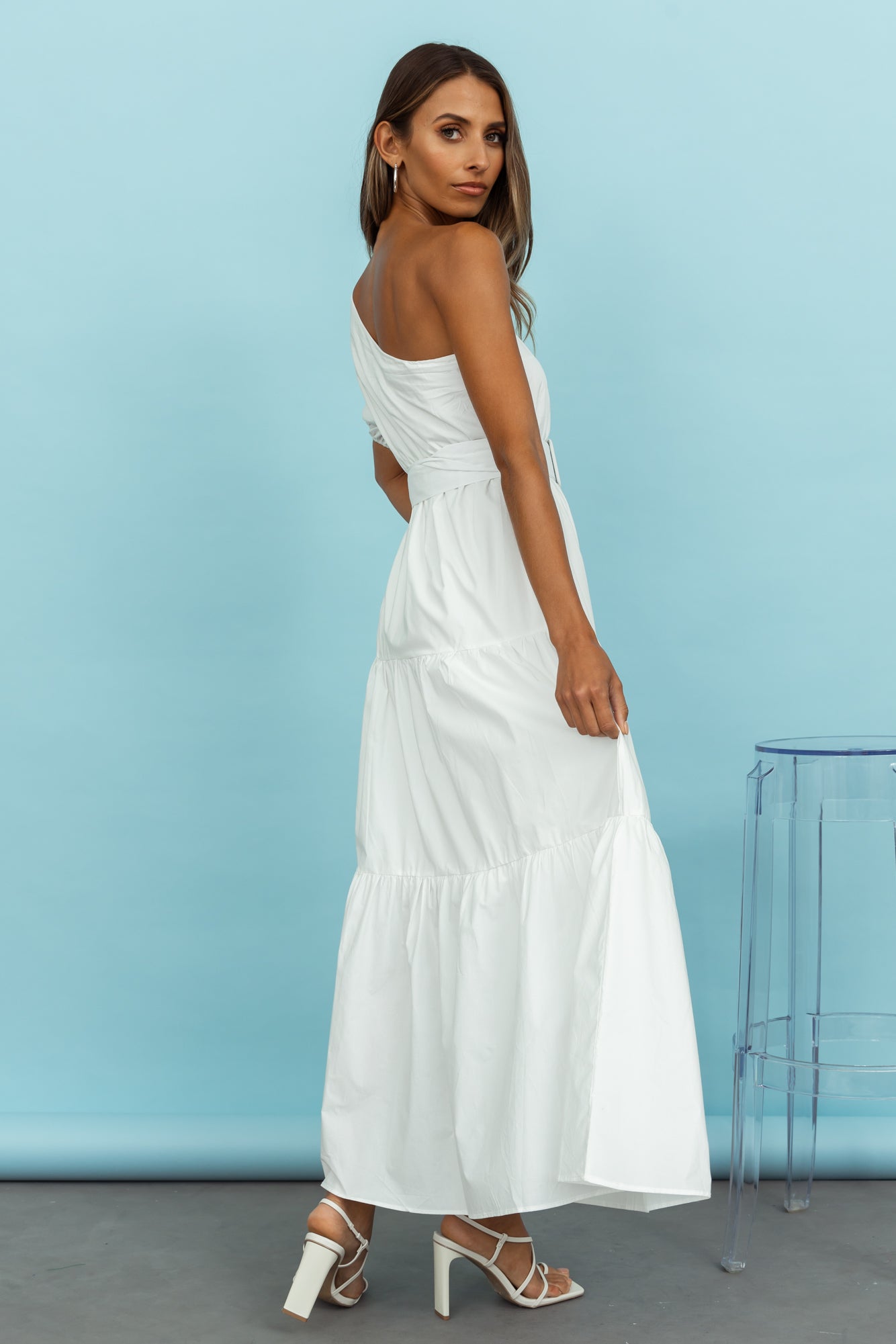 Earthly Situations Maxi Dress White