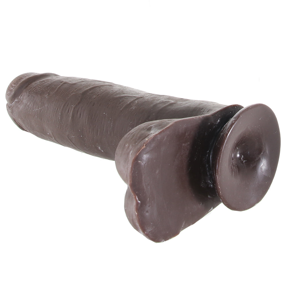 Au Naturel Huge 10 Inch Sensa Feel Dildo in Chocolate