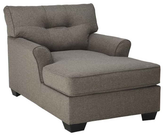 Ashley Furniture Tibbee Chaise in Slate   Transitional   Indoor Chaise Lounge Chairs   by GwG Outlet  Houzz