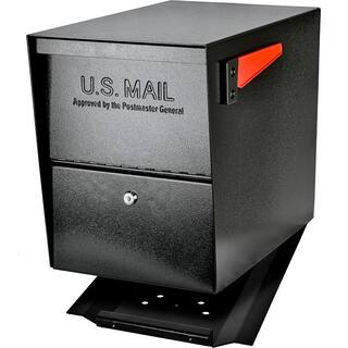 Mail Boss Package Master Locking Post-Mount Mailbox with High Security Reinforced Patented Locking System Black 7206