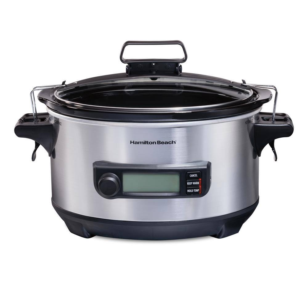 Hamilton Beach 6 Qt. Stainless Steel Slow Cooker 33867