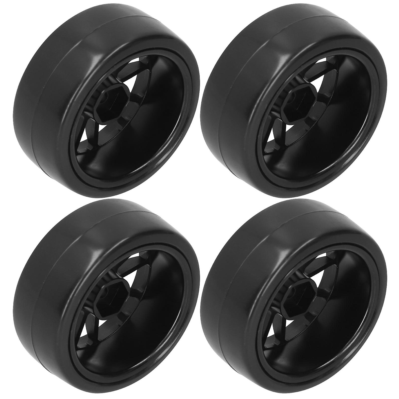 4pcs Aluminum Alloy Drift Tire Rc Car Accessories Fit For Wpl D12 1/10 Rc Truck 63mm