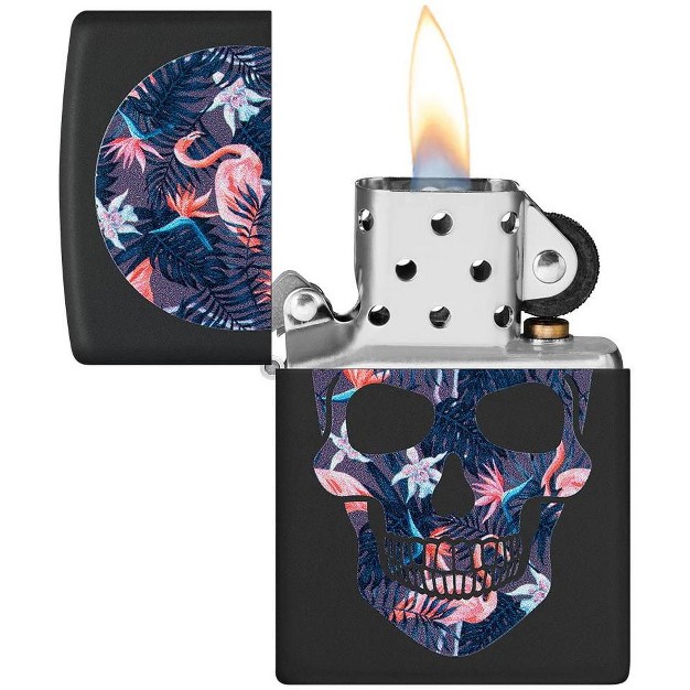 Zippo Flamingo Skull Design Windproof Lighter