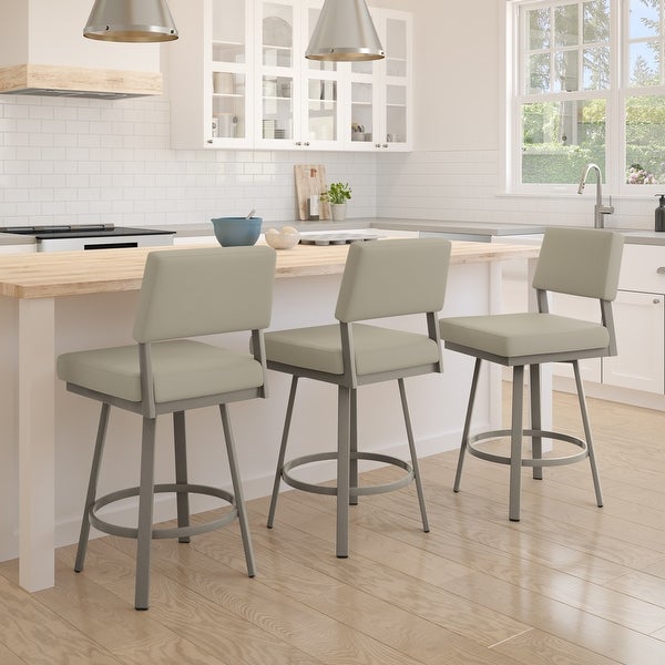 Amisco Avery Swivel Counter and Bar Stool