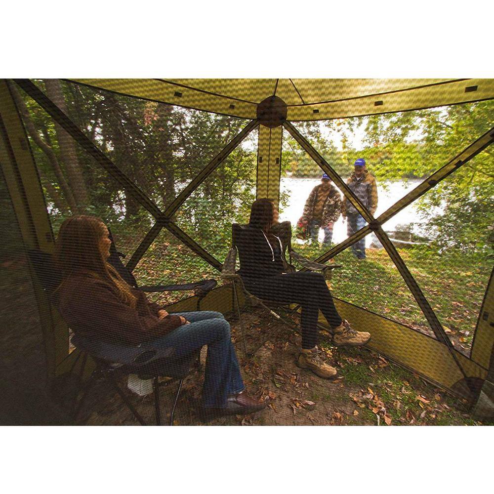 Clam Quick-Set Traveler Green Outdoor Screen Shelter with Wind Panels (4-Pack) CLAM-TV-9870 + 2 x CLAM-WP-2PK-9896