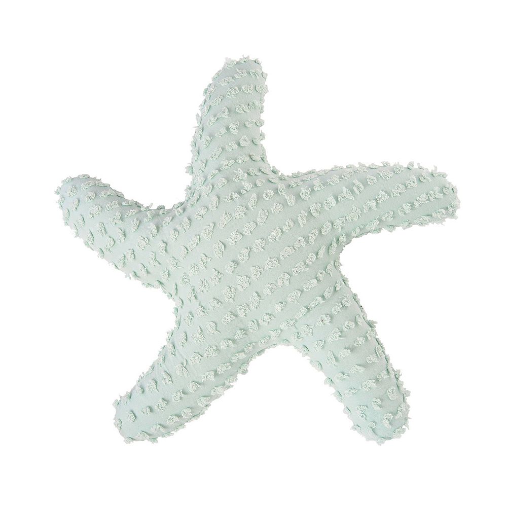 CandF Home Sea Glass Starfish Shaped Throw Pillow