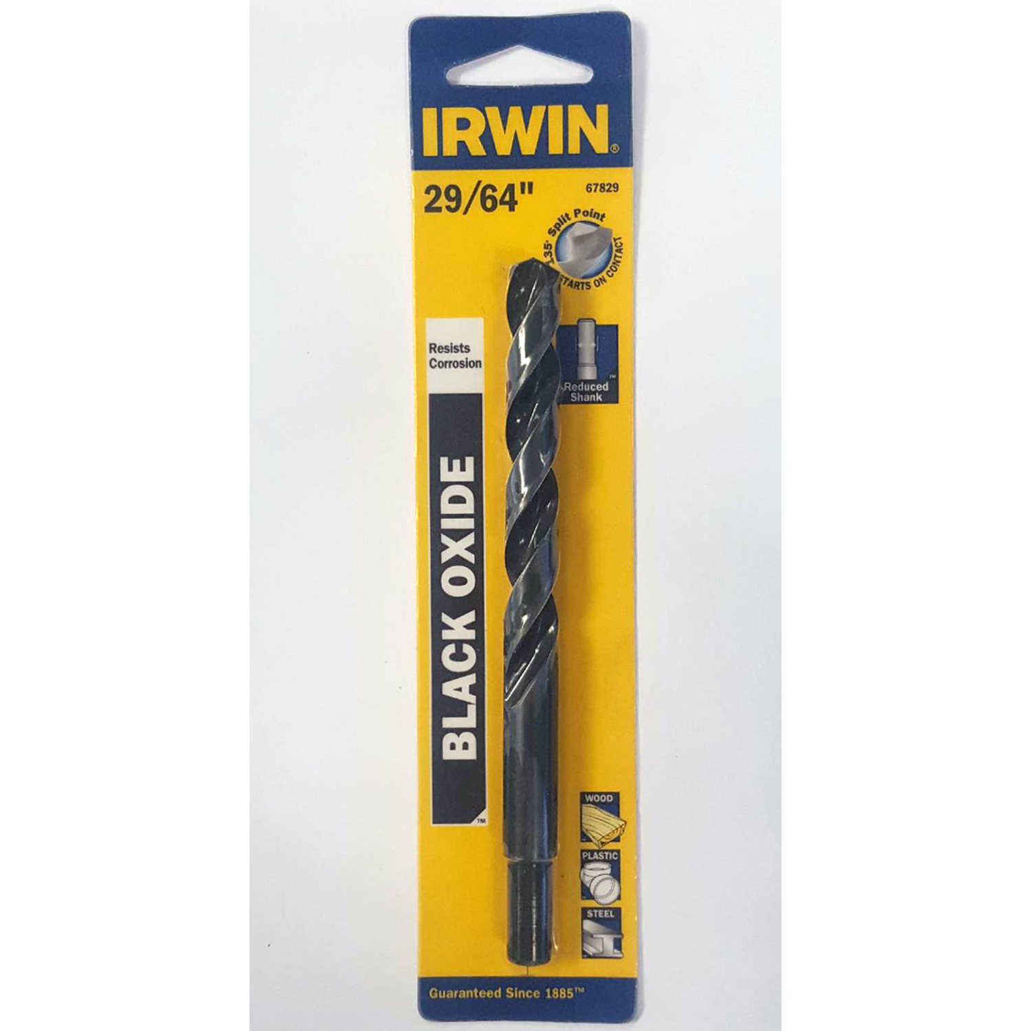 Irwin 29/64 in. X 5-5/8 in. L High Speed Steel Jobber Length Drill Bit 1 pc