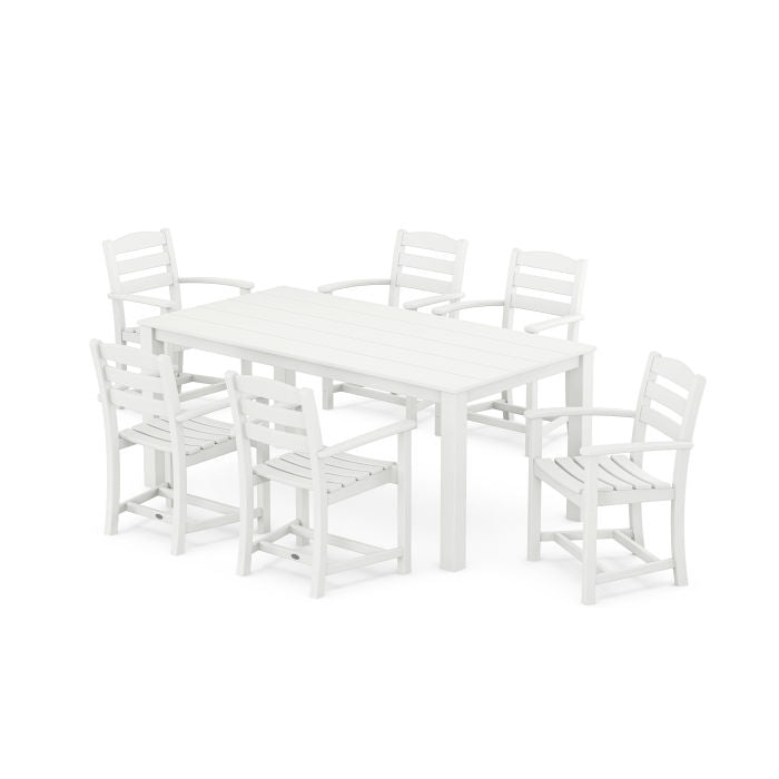 Polywood La Casa Café Arm Chair 7-Piece Parsons Dining Set PWS2280-1