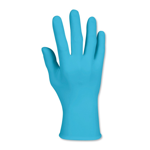 KleenGuard G10 Blue Nitrile Gloves， Powder-Free， Blue， 242 mm Length， X-Large， 90/Box (57374)