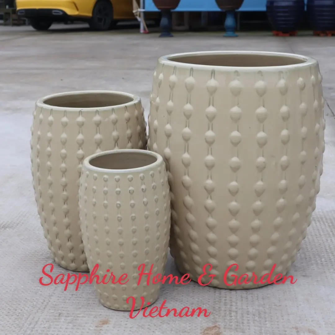 Big Flower Pot Ceramic Planter For Outdoor flower pots and planters Vietnamese Atlantis plant pots