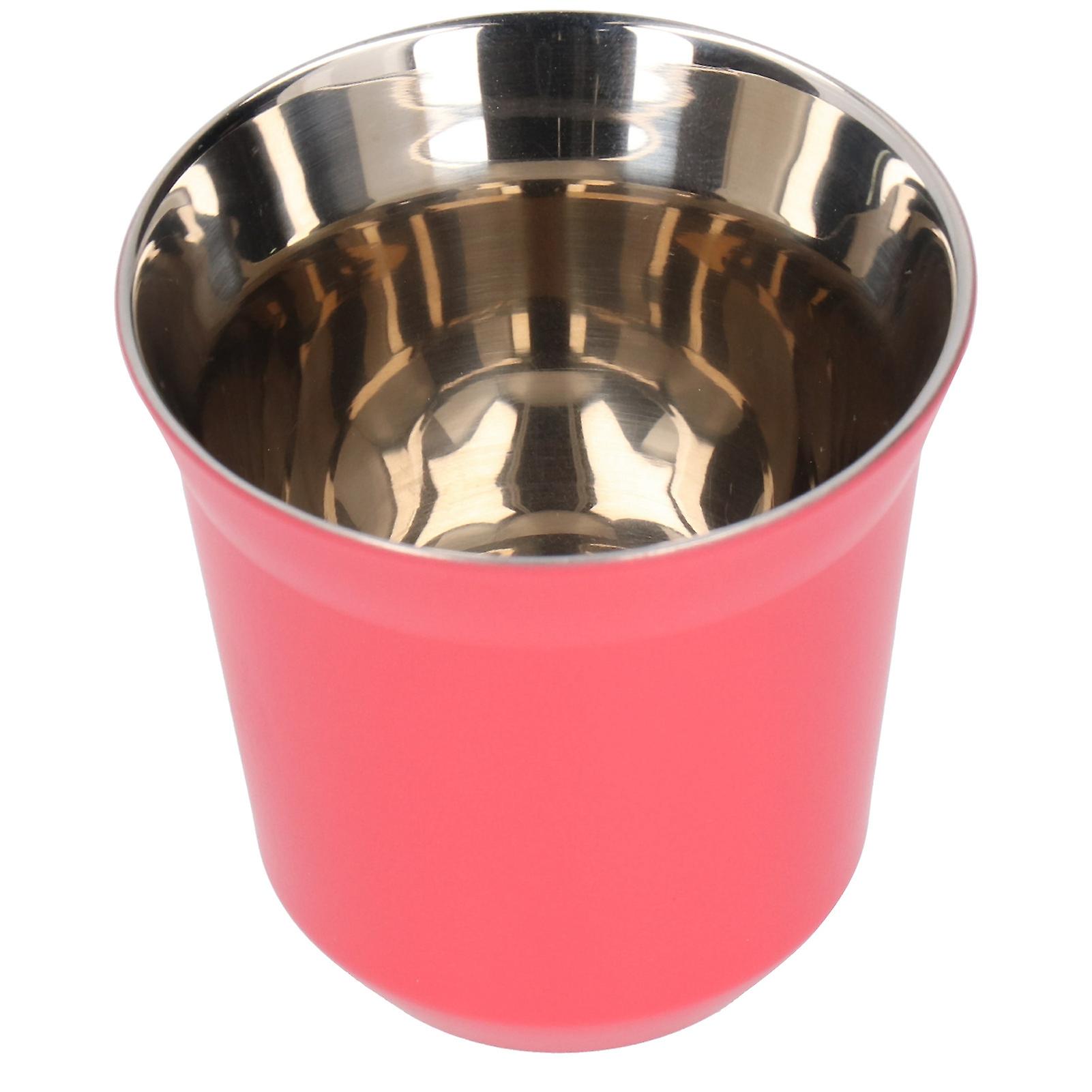 Coffee Mug 304 Stainless Steel Portable Tea Cup For Camping Traveling Kitchen Accessories 80ml Rose Rouge