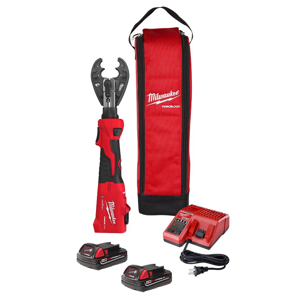 Milwaukee M18 FORCE LOGIC 6T Linear Utility Crimper Kit with O-D3 Jaw 2978-22O from Milwaukee