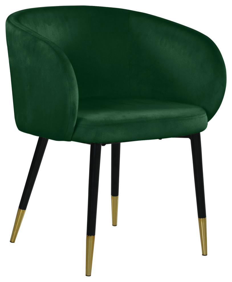 The Soho Dining Chair  Velvet   Midcentury   Dining Chairs   by Meridian Furniture  Houzz