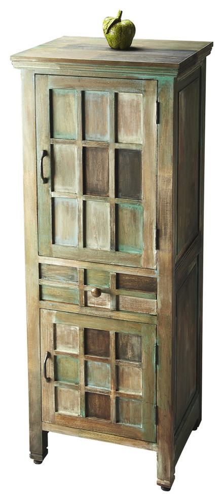 Butler Artifacts Accent Cabinet   Farmhouse   Accent Chests And Cabinets   by VirVentures  Houzz