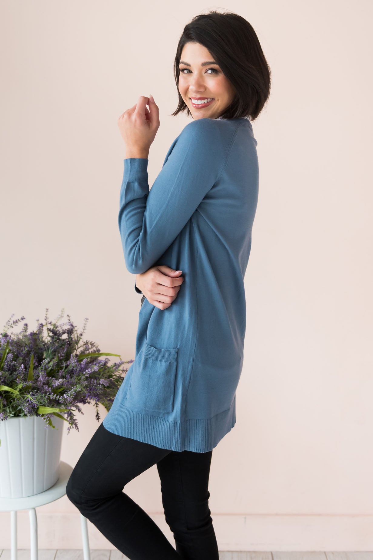 Keep Me Stylish Modest Front Pocket Cardigan