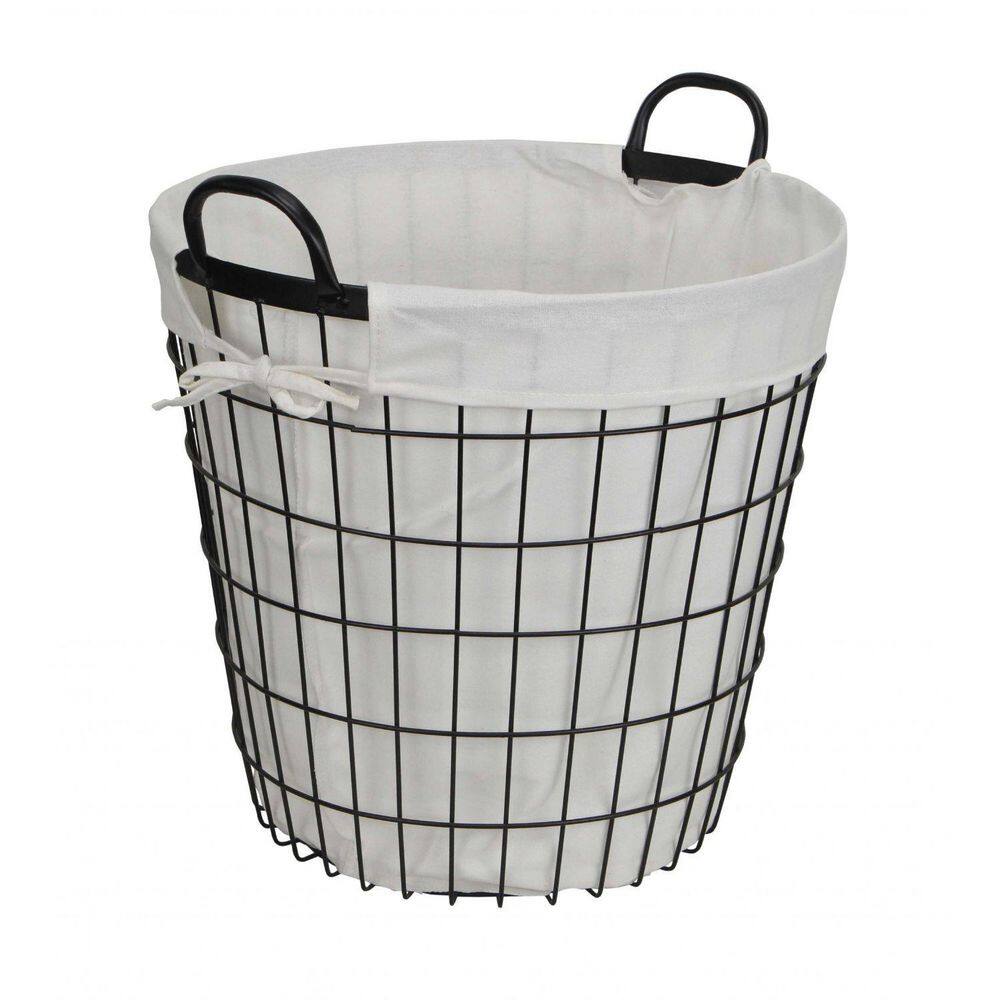 HomeRoots Victoria 15.2 in. H x 16 in. W x 16 in. H White Metal Cube Storage Bin 2000379817