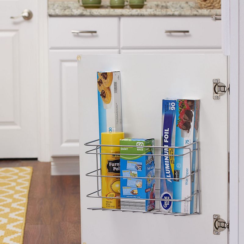 Household Essentials Kitchen Wrap Organizer for Cabinet Door