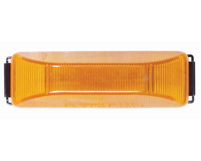 Yellow Thinline Marker/Clearance Light Kit With Bracket And Plug; Pc Rated