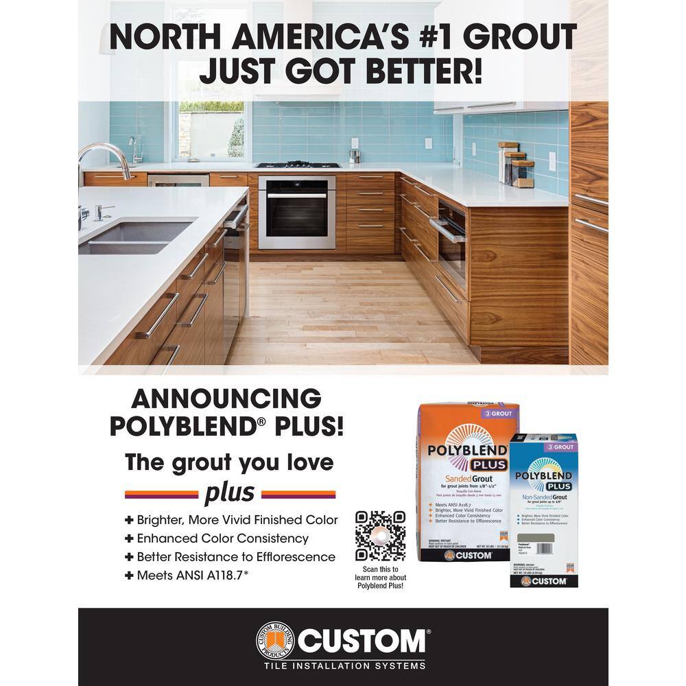 Custom Building Products Polyblend Plus #185 New Taupe 25 lb. Sanded Grout PBPG18525