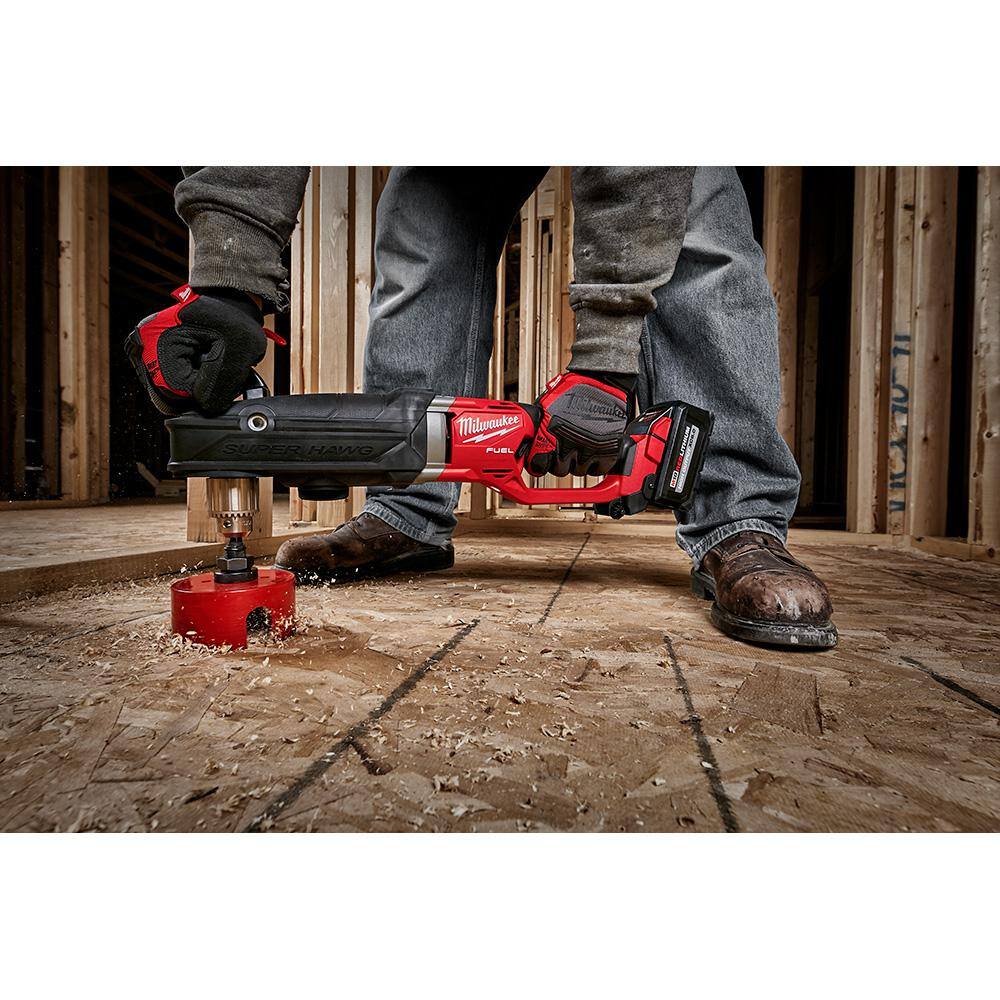 MW M18 FUEL 18V Lithium-Ion Brushless Cordless GEN 2 SUPER HAWG 12 in. Right Angle Drill (Tool-Only) 2809-20