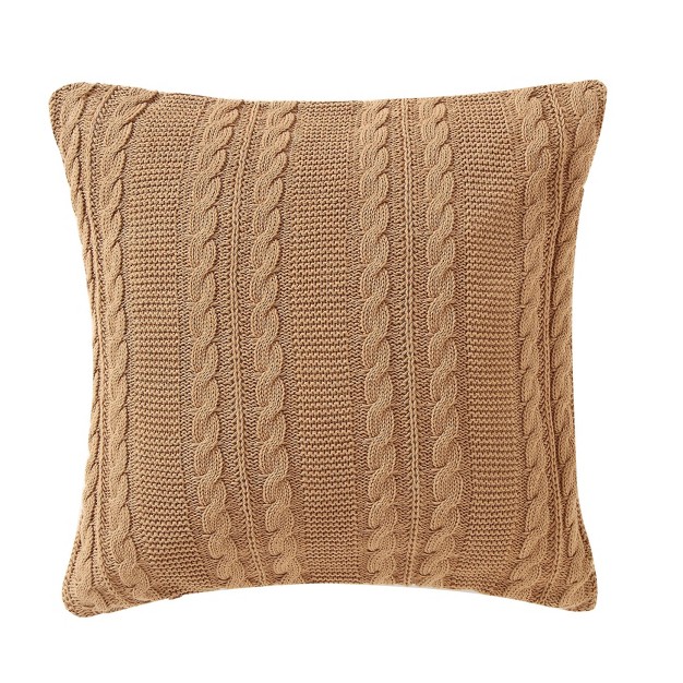 Dublin Square Throw Pillow Taupe Vcny